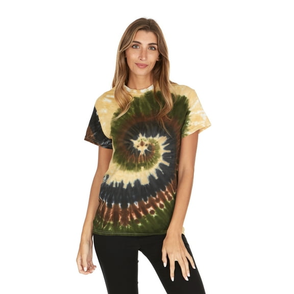 Daresay Tie Dye Style T-Shirts Women - Fun, Multi Color designs Tops