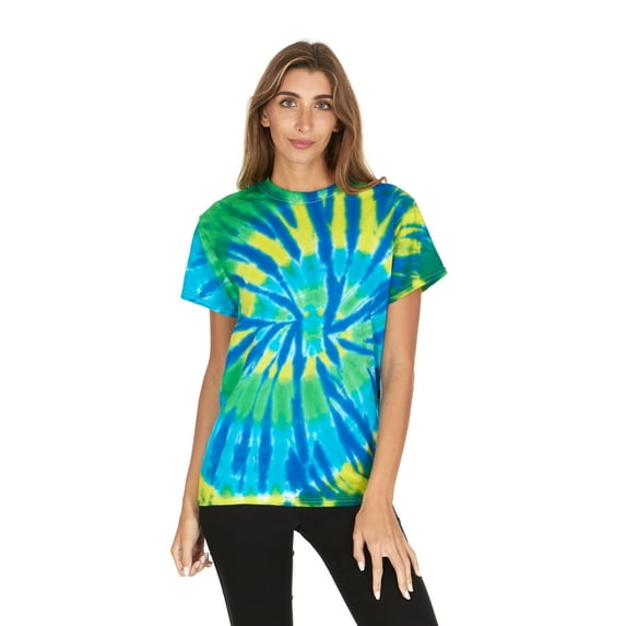 Daresay Tie Dye Style T-Shirts Women - Fun, Multi Color designs Tops