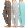 thumbnail image 1 of Daresay Womens Lounge Pants, Loose PJ Bottoms, Long Pajama Pants for Women, Sizes up to 2XL (Pack of 3), 1 of 5