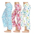 thumbnail image 1 of Daresay Womens Lounge Pants, Loose PJ Bottoms, Long Pajama Pants for Women, Sizes up to 2XL (Pack of 3), 1 of 5