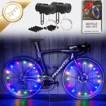 Wheelbrightz LED Bicycle Wheel Lights, Purple - 2-Pack