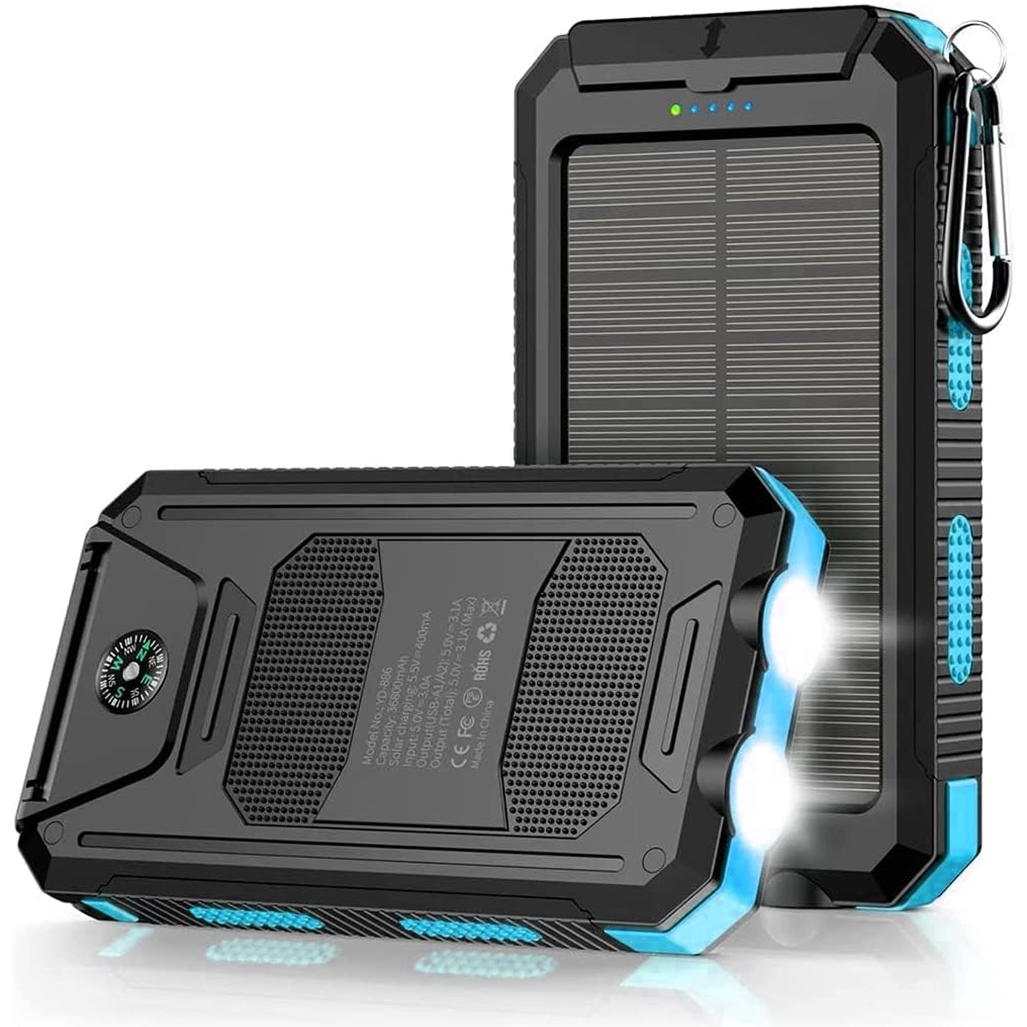 Daretodo 32000mAh Solar Charger for Cell Phone iPhone, Portable Solar