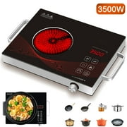 Daretodo 3500W Electric Hot Plate Ceramic Stove Infrared Induction Cooker Home Cooktop Cooking Furnace US 110V