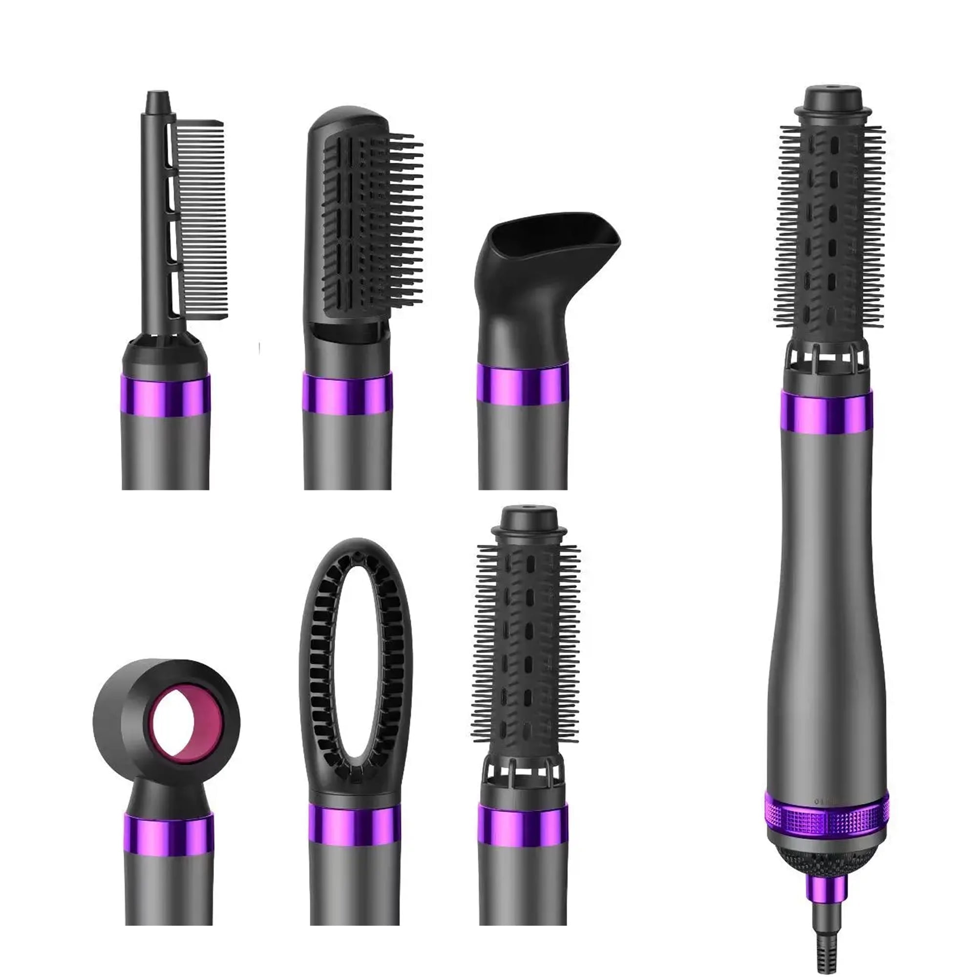 Daretodo 6 in 1 Hair Dryer Brush, Detachable Styling Heads