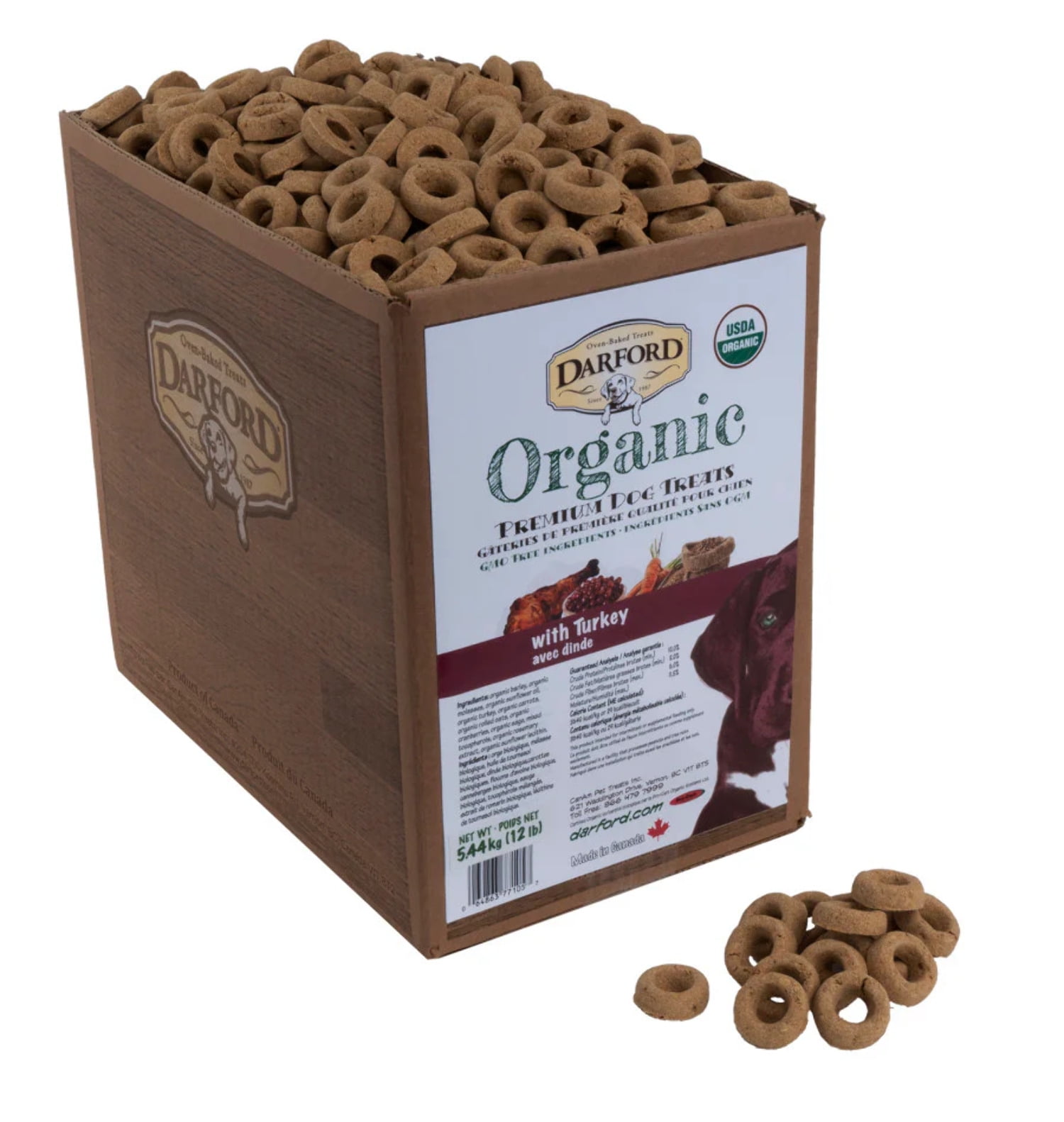 Darford Organic Premium Turkey Dog Treat Turkey, 1ea/12 lb