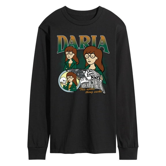 Daria - Collage  - Men's Long Sleeve Graphic T-Shirt