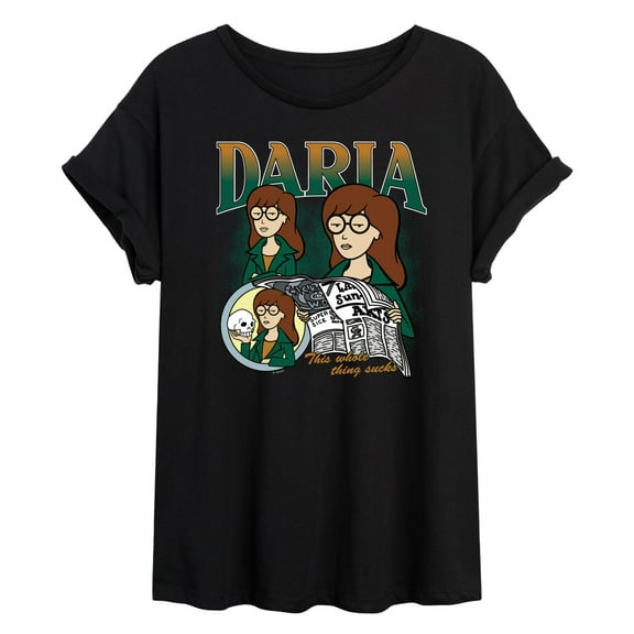 Daria - Collage - Women's Oversized Graphic T-Shirt