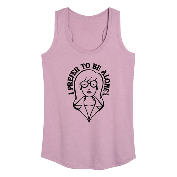 Daria - I Prefer To Be Alone - Women's Racerback Tank Top