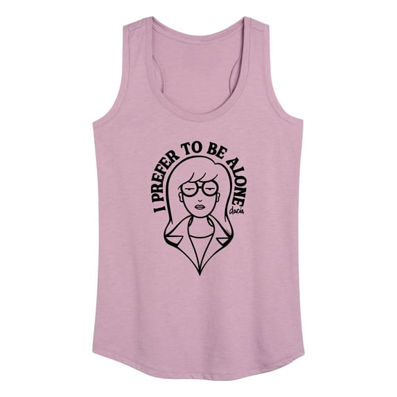 Daria - I Prefer To Be Alone - Women's Racerback Tank Top
