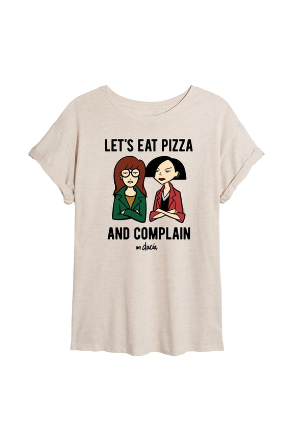- Lets Eat Pizza And Complain - Women's Oversized T-Shirt