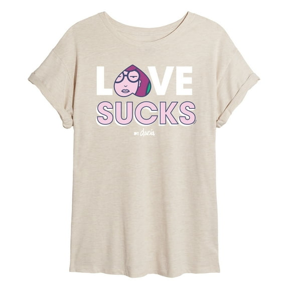 Daria - Love Sucks - Juniors Ideal Flowy Muscle T-Shirt