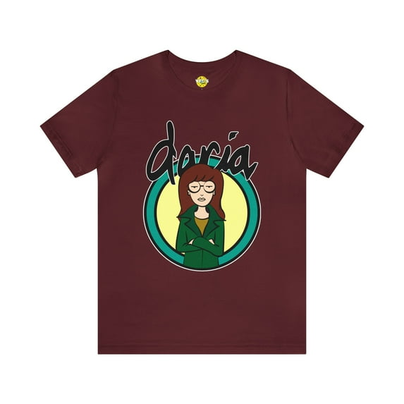 Daria Morgendorffer Short Sleeve T-Shirt - Vintage MTV Retro Cartoon Tee