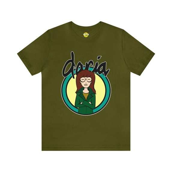 Daria Morgendorffer Short Sleeve T-Shirt - Vintage MTV Retro Cartoon Tee