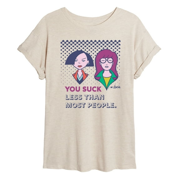 Daria - You Suck Less - Juniors Ideal Flowy Muscle T-Shirt