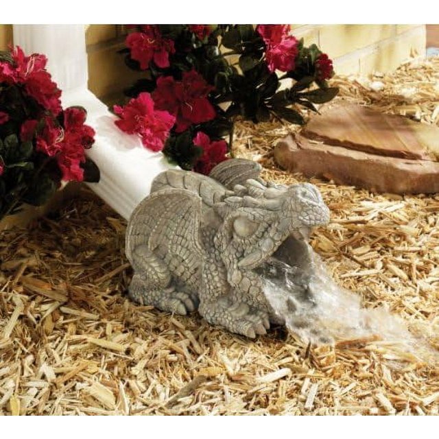 Darian The Dragon Garden Downspout Collection