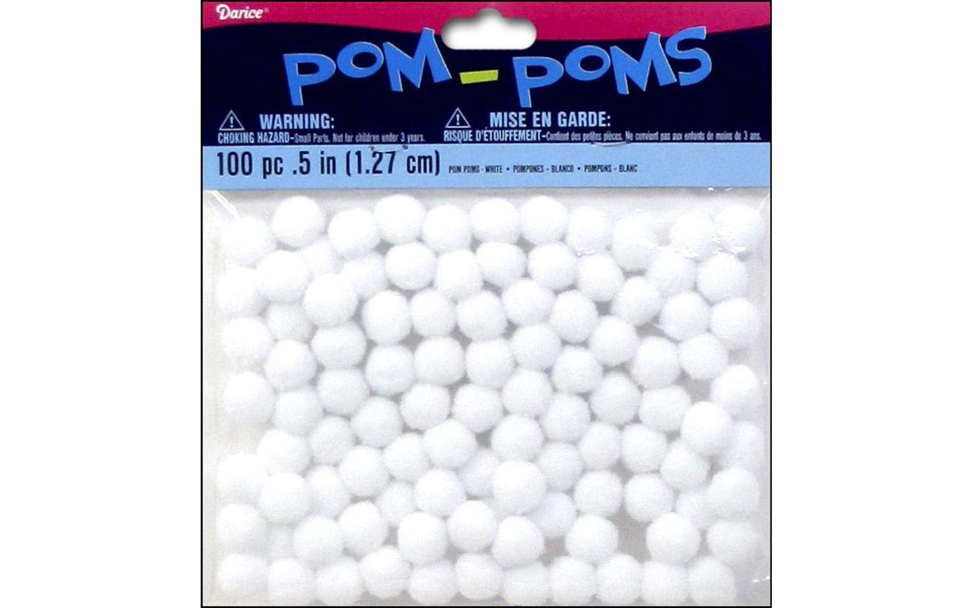 Essentials By Leisure Arts Pom Poms, Multi-Colored, 3/4, 45 Pieces Per Pack 181688970851631111