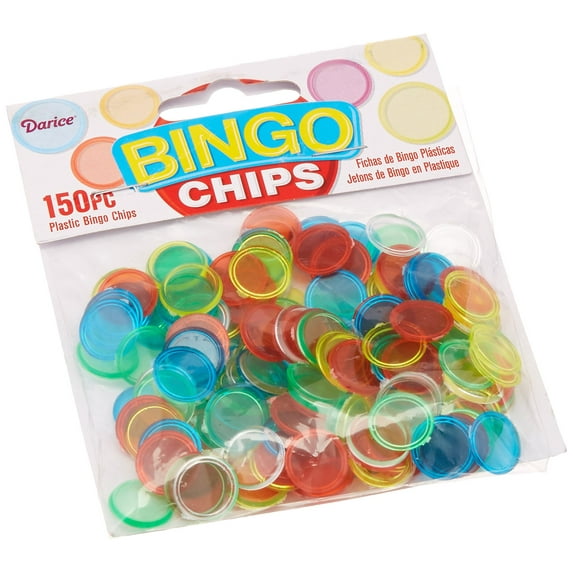 Darice 150-Piece Plastic Bingo Chip