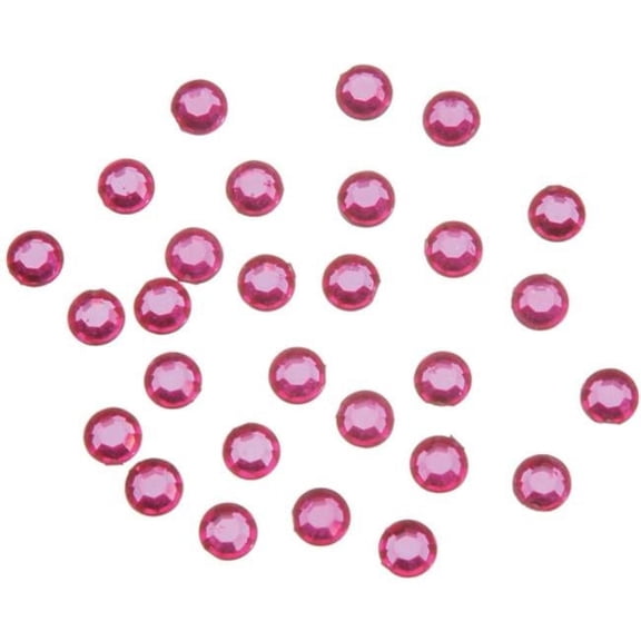 Darice 1998RHNS-38 Stick On Rhinestones 5mm 200-Pkg-Hot Pink