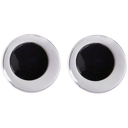 Darice 2 Piece, 40 Millimeter, Movable Paste on Eyes, Black