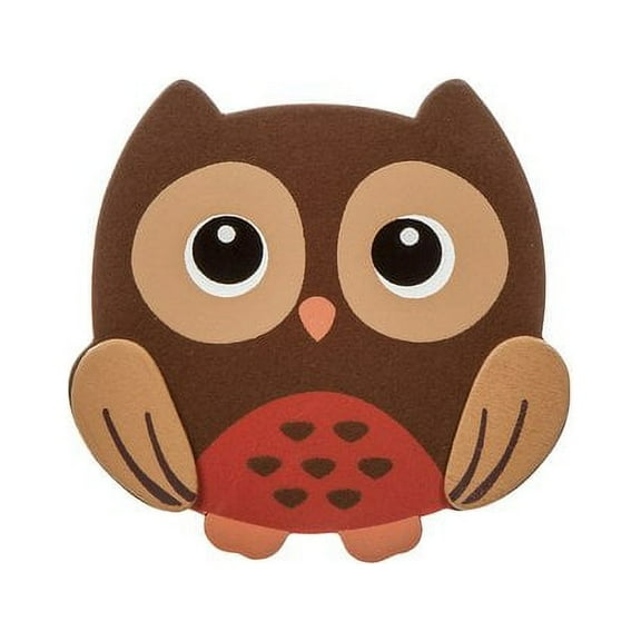 Darice 3.16" x 3.25" Painted Owl Shape, 1 Each