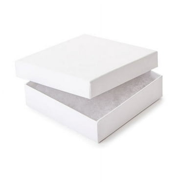 Jewelry Boxes - White - 3 x 2-1/8 x 1 inches - 6 pieces