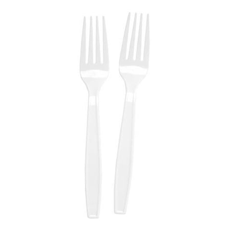 Darice 50 CT Plastic Forks White