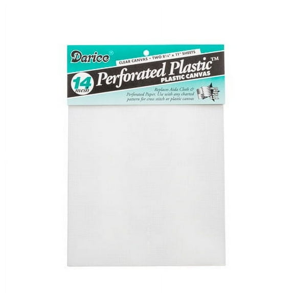 Darice 8-1/4” x 11” Perforated Plastic Canvas, 2 Pack
