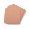 thumbnail image 1 of Darice 9190-112 MDF Wood Square Coaster Set (6 Pack), 3.94",, Brown, 1 of 2