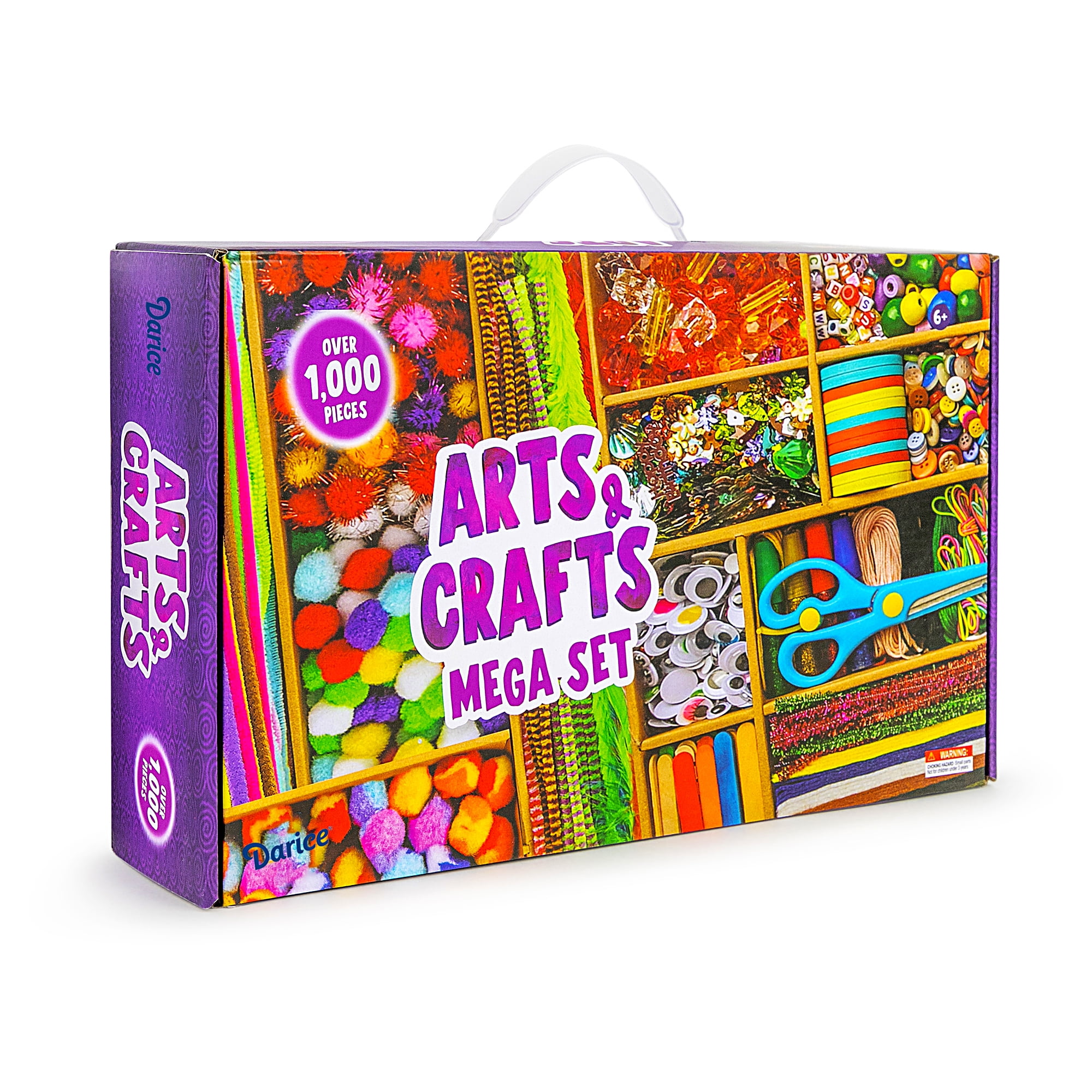  Dylan & Rylie Kids Arts & Crafts Kit - 1000+ Piece Creative  Supplies Set for Ages 4-12, Ideal for Fun & Learning : Toys & Games