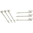 thumbnail image 1 of Darice Bobby Pins 6 Pkg Assorted Silver Flower Butterfly BPIN 2476, 1 of 2