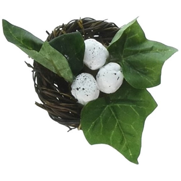 Darice B504914 Bird Nest Natural W 3 Eggs, 2"