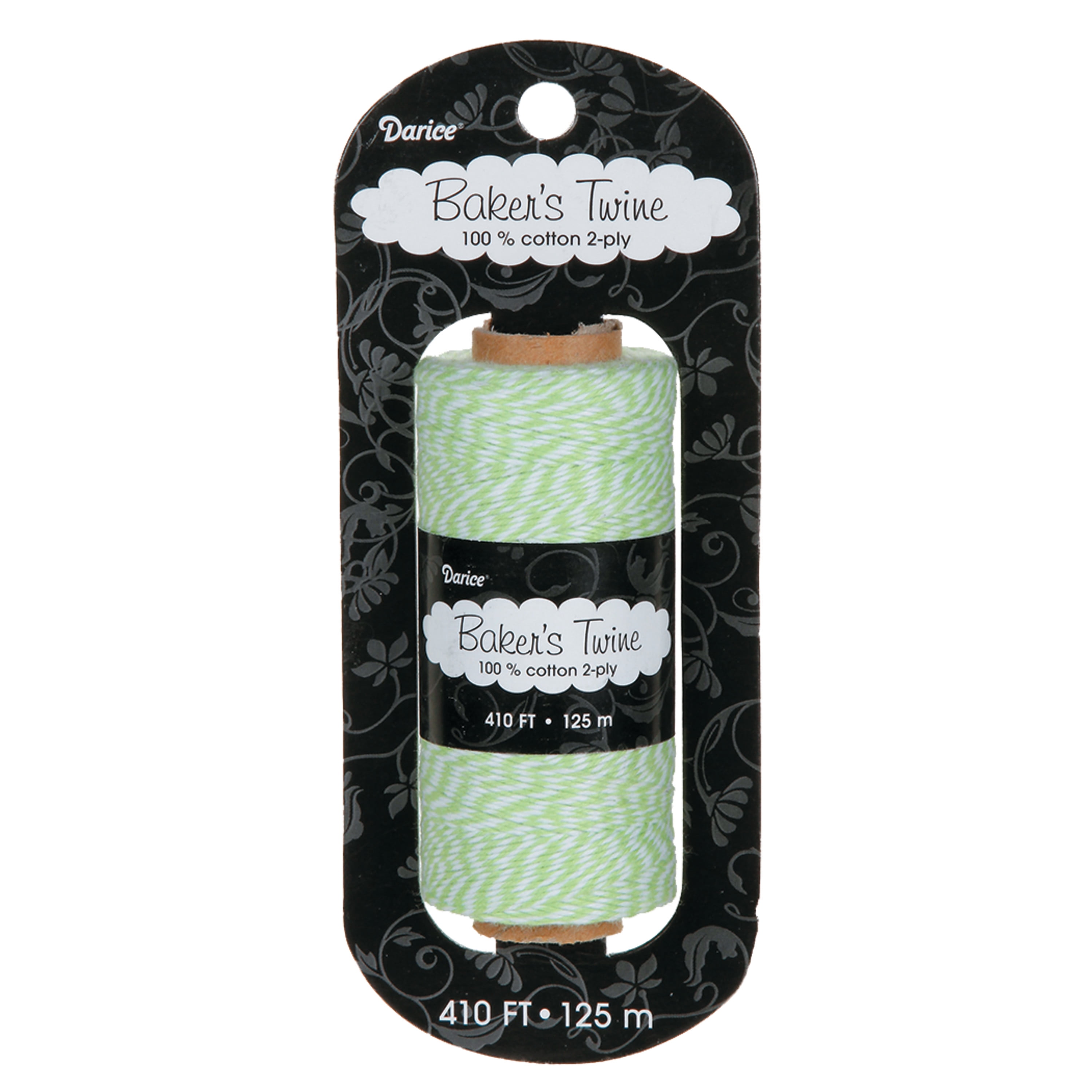 Darice Baker's Twine – 410 Feet Of 2-Ply Orange & White Cotton Twine For Crafts & Gift Wrapping