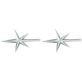 thumbnail image 1 of Darice Ceramic Christmas Tree Stars 2.75"X1.875" 2/Pkg, Iridescent, 1 of 6