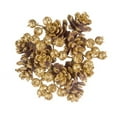 thumbnail image 1 of Darice Christmas Candle Rings with Pinecones Glitter Gold 4 Inches, 1 of 1