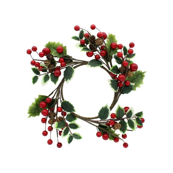 Darice Christmas CandleRing 4.5" Petite Berry