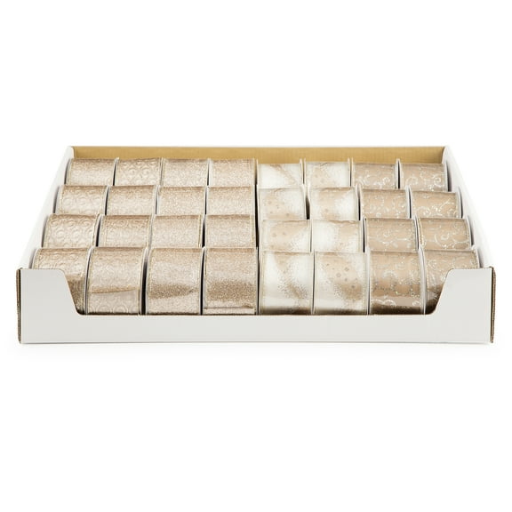 Darice Christmas Copper Ribbon 2.5 Inches x 25 feet