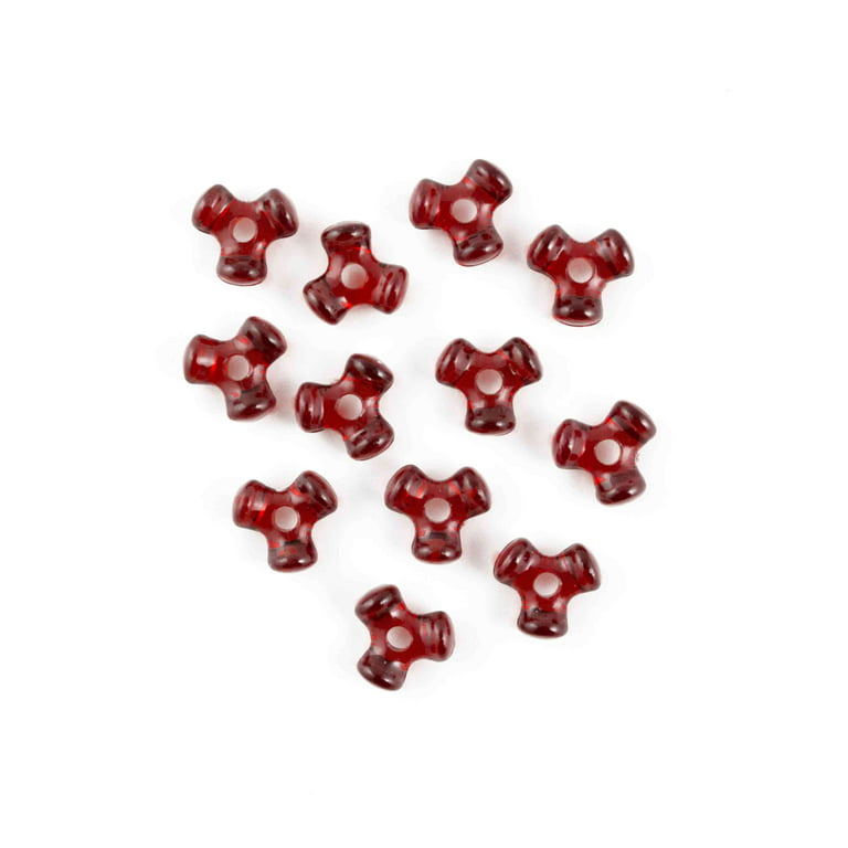 Tri-Beads - Christmas Red - 11mm - 1000 Pieces