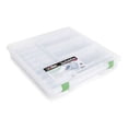 thumbnail image 1 of Darice Clear 2 Compartment Plastic Storage Tote for Cricut Cartridges, 1 of 4