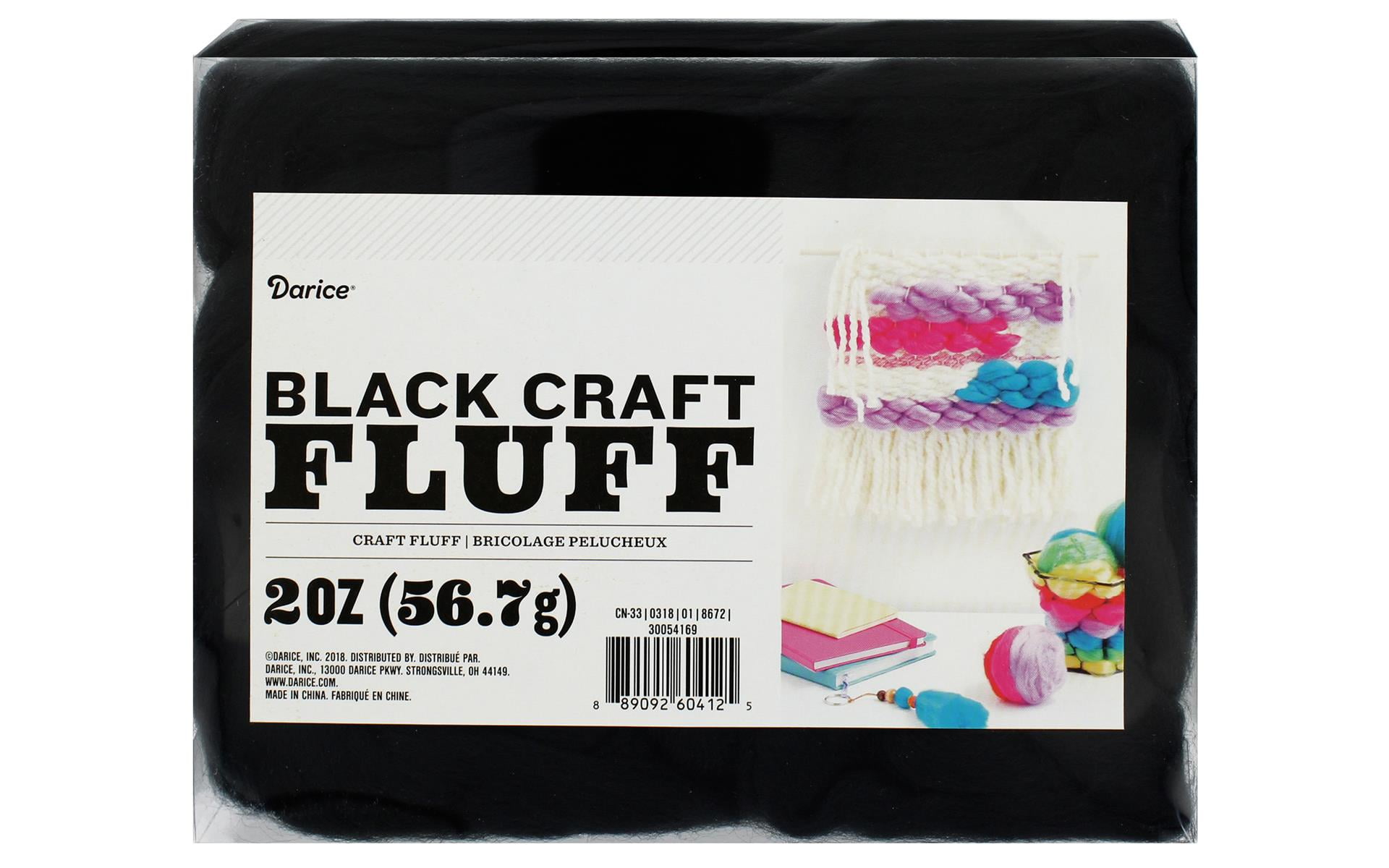 Darice Craft Fluff 2oz Black 