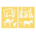 thumbnail image 1 of Darice Craft Stencils Nativity Scene, 8.5 x 11 inches, 2 Pieces, 1 of 1