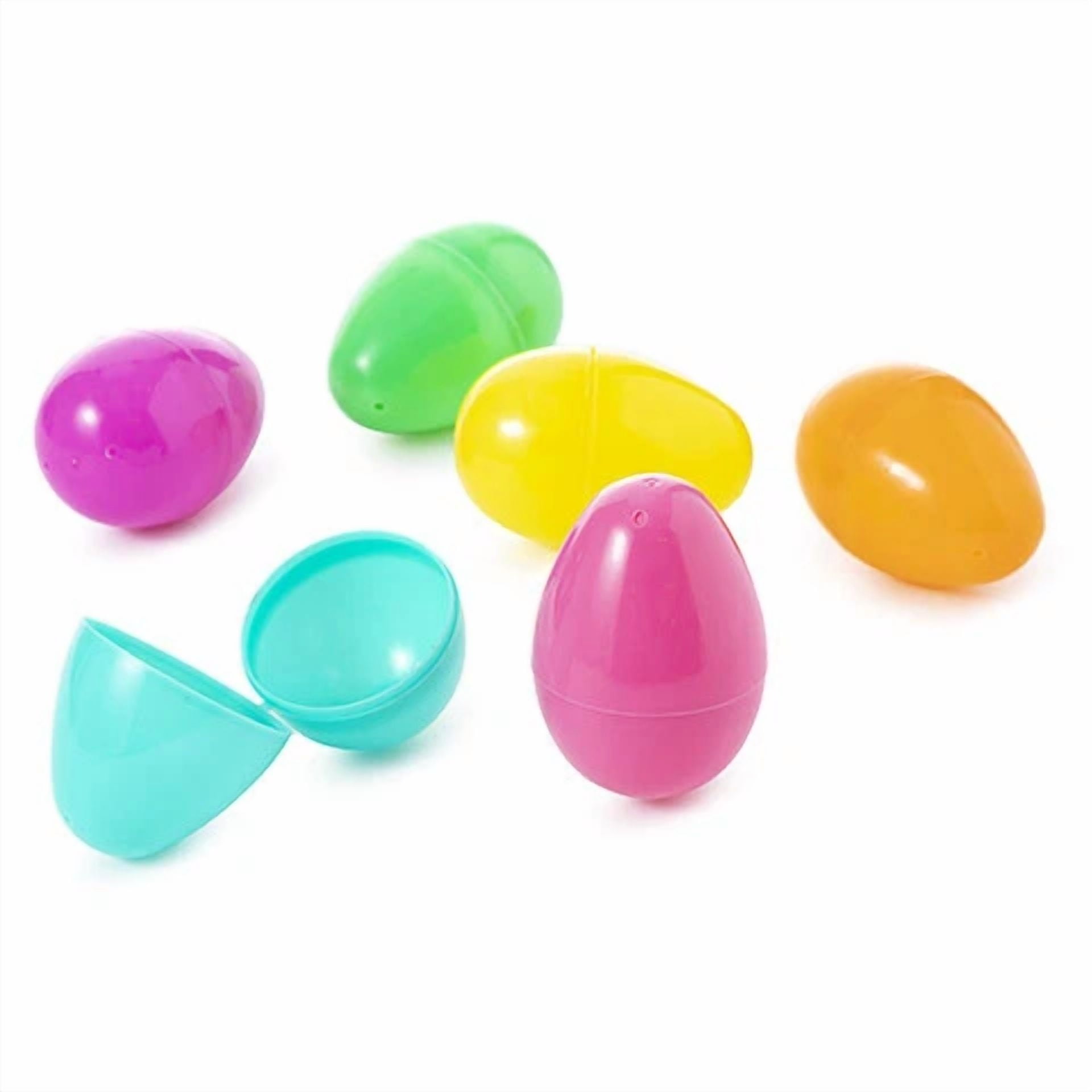 Darice Easter Fillable Plastic Easter Eggs: Assorted Colors, 24 Pieces W