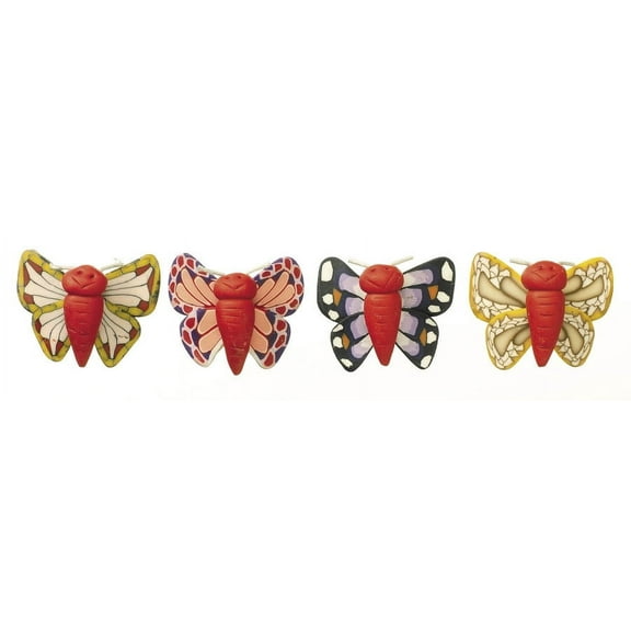 Darice Fimo Clay Animals Butterflies Assorted Color 1 inch