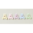 thumbnail image 1 of Darice Flocked Bear Pastel Colors 1.5 inches, 1 of 1