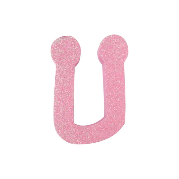 Darice Foamies Glitter Letter Dot to Dot U Astd