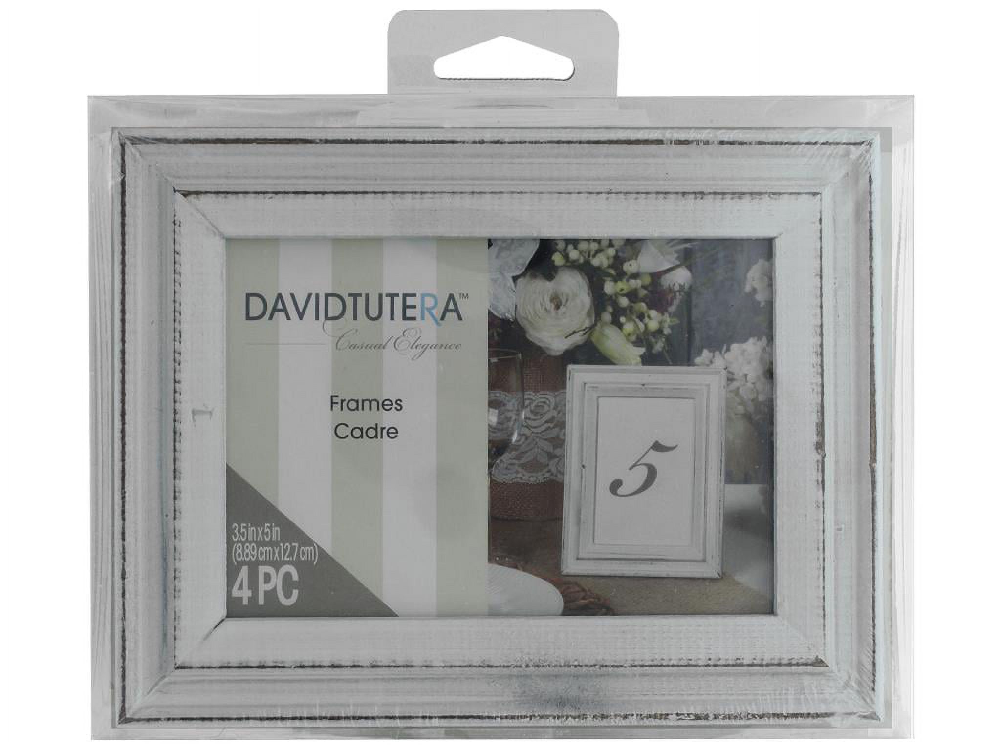 Darice Frames 3.5x5" Whitewash 4pc