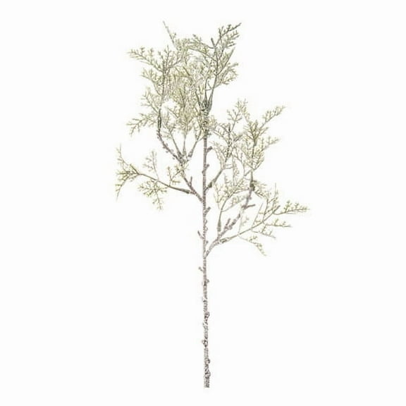 Darice Frosted Cedar Pick Green/White 13 inches