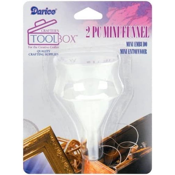 Darice Heavy Duty Plastic Mini Funnel, 2 pc per Pack