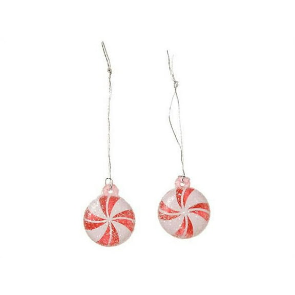 Darice Holiday Ornament 18mm Plastc Mint Candy 8pc