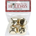 Jingle Bells 1.375" 4/Pkg-Gold - Walmart.com