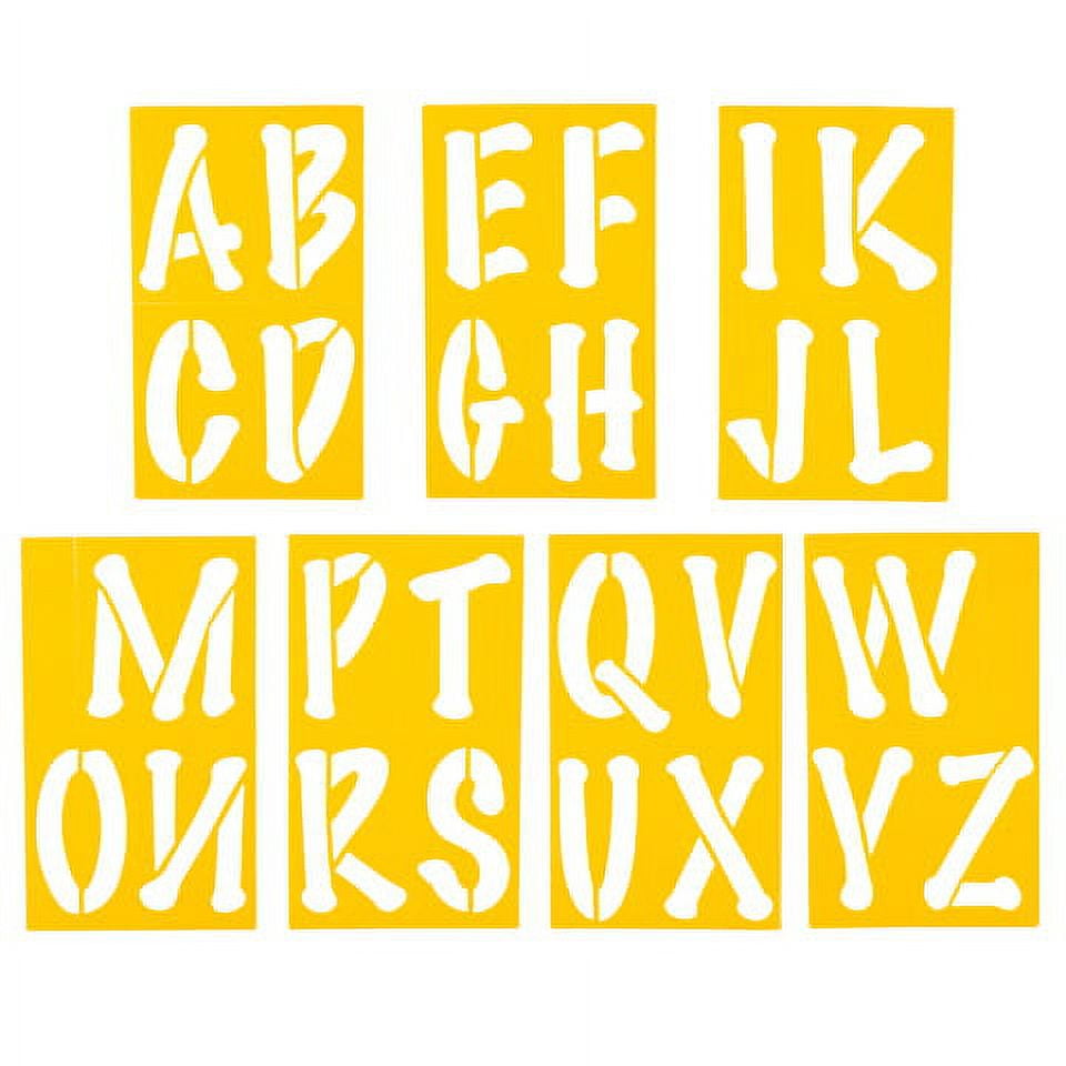Darice Poster Stencils Alphabet & Numbers 